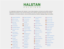 Tablet Screenshot of halstan-holdings.com